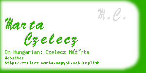 marta czelecz business card
